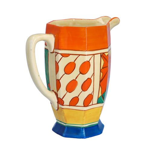 Clarice Cliff Umbrellas and Rain Large Athens Jug image-2