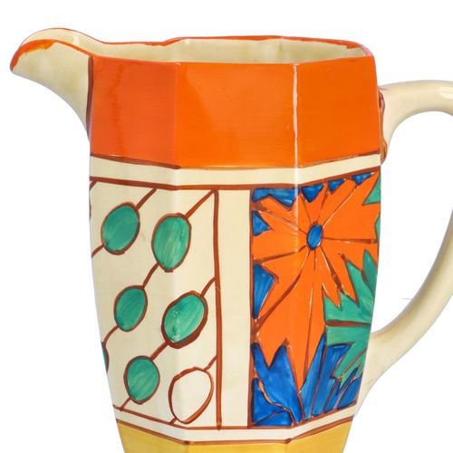 Clarice Cliff Umbrellas and Rain Large Athens Jug image-4