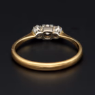 Antique 18ct Gold Platinum Diamond Ring, Size N