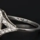 Platinum Aquamarine & Diamond Ring