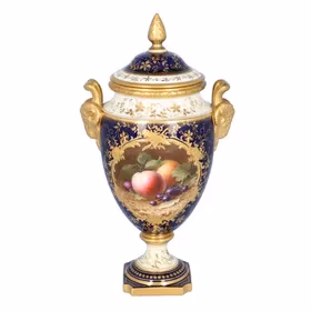 Coalport Vase & Cover Attributed To A. Bowdler