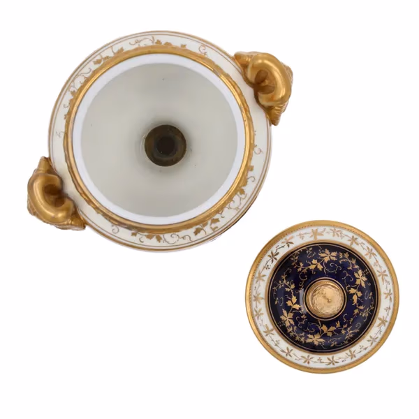 Coalport Vase & Cover Attributed To A. Bowdler