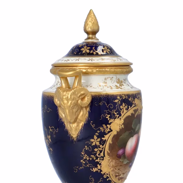 Coalport Vase & Cover Attributed To A. Bowdler