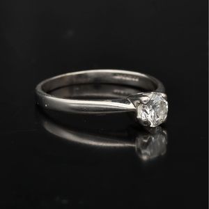 Vintage 18ct Gold Diamond Solitaire Ring