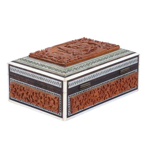 Indian Sandalwood Mosaic Box image-3