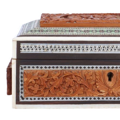 Indian Sandalwood Mosaic Box image-2
