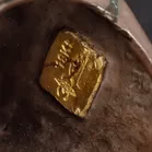 18ct Yellow Gold & Oxidised Silver With Rare Roman Coin Ring