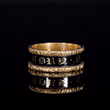 360° view of The Antique Victorian 1837 'In Memory Of' 18ct Gold Engraved Mourning Ring