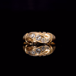360° view of The Antique 1912 Old Cut Diamond Scroll Ring