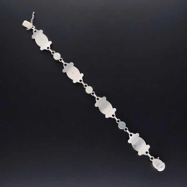 Georg Jensen Moonlight Blossom Silver Bracelet