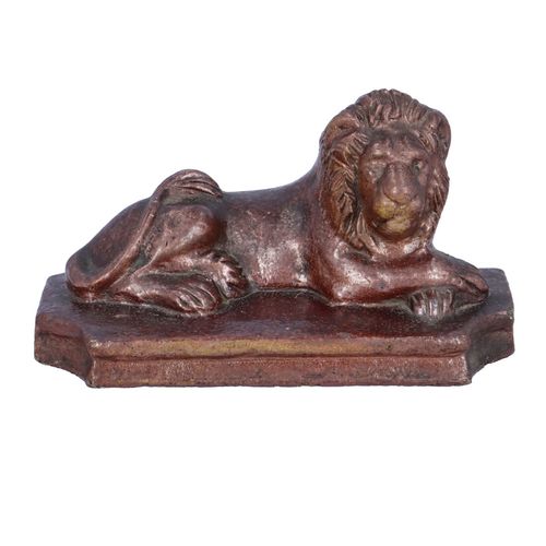 19th Century Salt Glazed Stoneware Lion image-2
