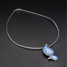 Sheila Fleet Paisley Enamel Necklace