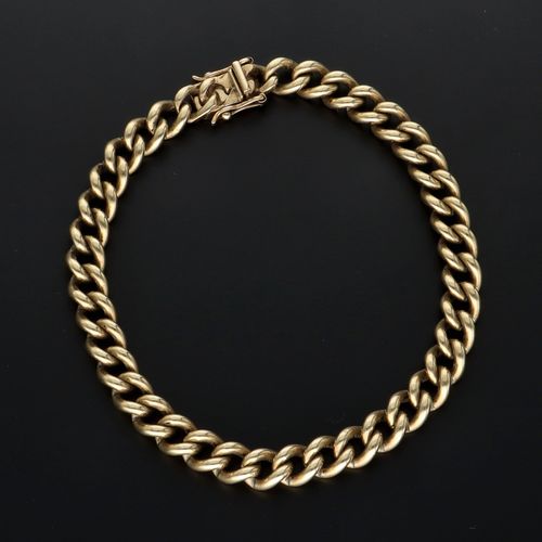 Vintage 9ct Gold Chain Bracelet image-1