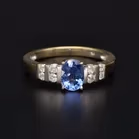 18ct Gold Diamond and Sapphire Ring