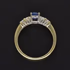 18ct Gold Diamond and Sapphire Ring