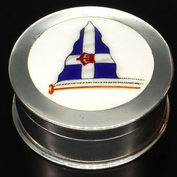 Edwardian Silver and Enamel Trinket Box