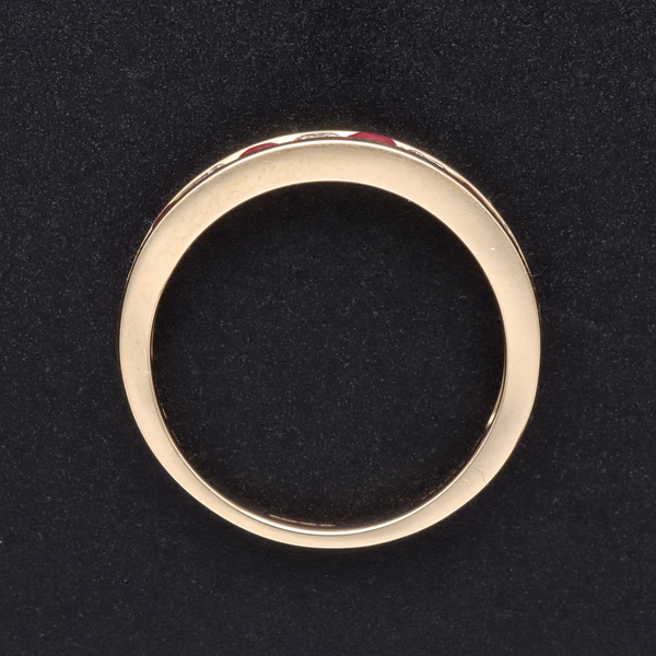 9ct Yellow Gold Ruby & Diamond Eternity Ring