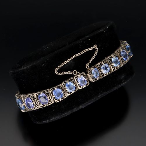 Natural Blue Ceylon Sapphire Bracelet image-5