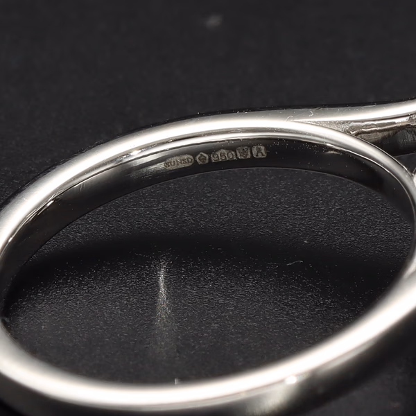 Platinum Lab Diamond 5.01ct Solitaire Ring