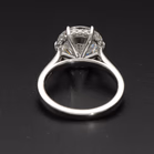 Platinum Lab Diamond 5.01ct Solitaire Ring