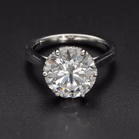 Platinum Lab Diamond 5.01ct Solitaire Ring