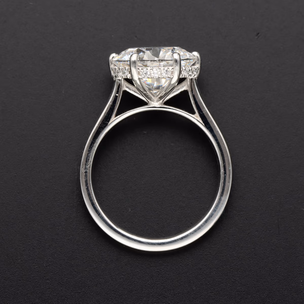 Platinum Lab Diamond 5.01ct Solitaire Ring