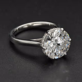 Platinum Lab Diamond 5.01ct Solitaire Ring