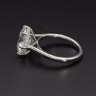 Platinum Lab Diamond 5.01ct Solitaire Ring
