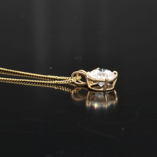 18K Gold Pendant and Chain image-4