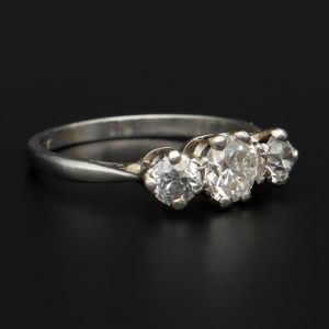 Platinum and Diamond Ring