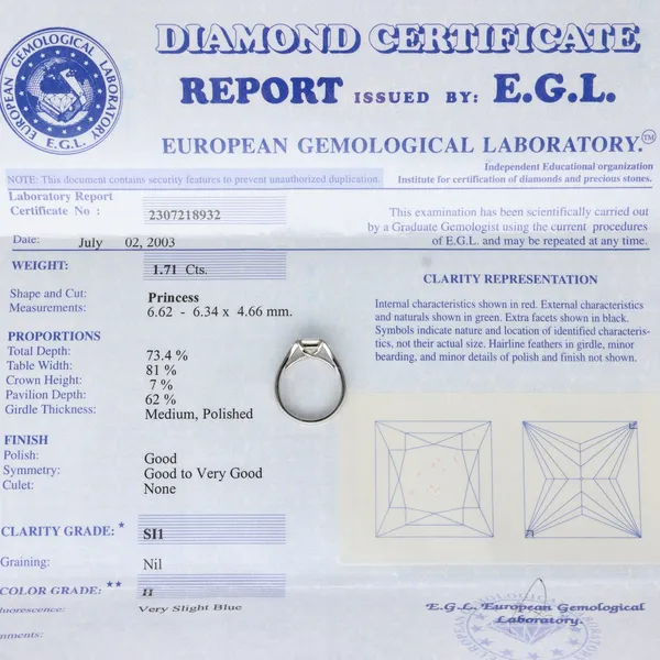 18ct White Gold Diamond Ring