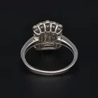 Platinum Baguette & Round Brilliant Cut Diamond Ring