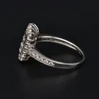 Platinum Baguette & Round Brilliant Cut Diamond Ring