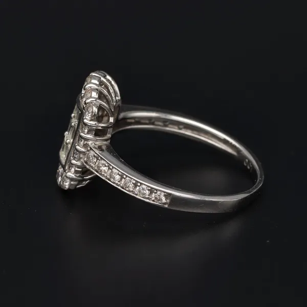 Platinum Baguette & Round Brilliant Cut Diamond Ring