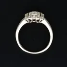 Platinum Baguette & Round Brilliant Cut Diamond Ring
