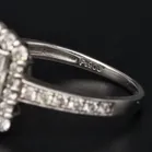 Platinum Baguette & Round Brilliant Cut Diamond Ring