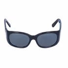 Chanel 5076-H Black Rhinestone Logo Wraparound Sunglasses