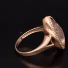 Vintage 9ct Gold Amethyst and Diamond Ring