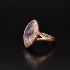 Vintage 9ct Gold Amethyst and Diamond Ring