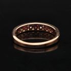 9ct Rose Gold Ruby and Diamond Half Eternity Ring