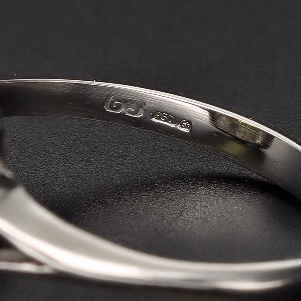 Platinum Yellow Sapphire and Diamond Ring