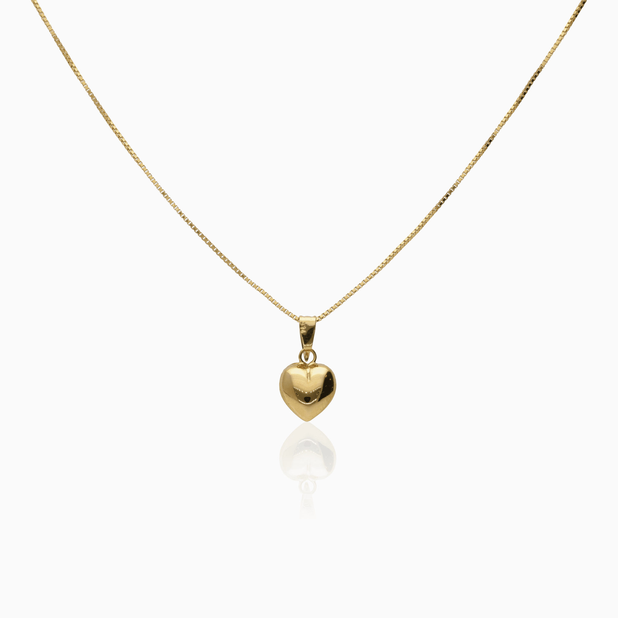 Halsband venezia med ett hjärta 1,72g 18K guld