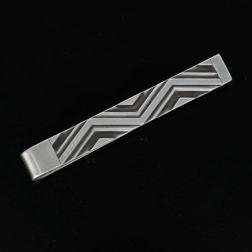 Mid Century Georg Jensen Sterling Silver Tie Clip image-1