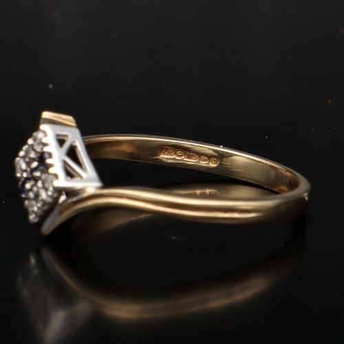 Gold Diamond Sapphire Ring Birmingham 1988 image-5
