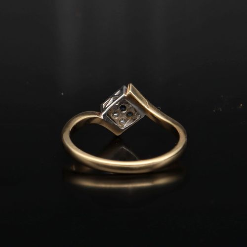 Gold Diamond Sapphire Ring Birmingham 1988 image-4