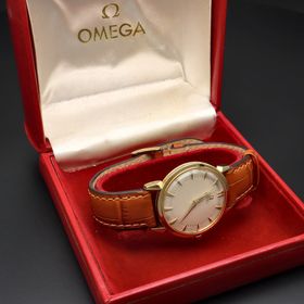 Boxed 18ct Gold Omega Automatic Watch