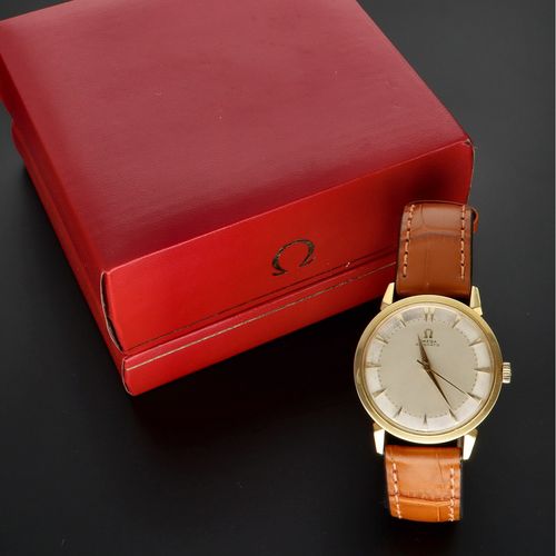 Boxed 18ct Gold Omega Automatic Watch image-2