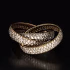 Trilogy Gold and Diamond Ring