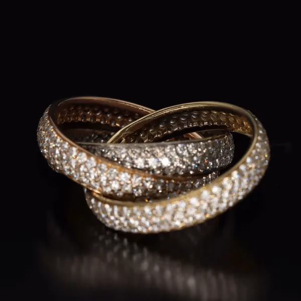 Trilogy Gold and Diamond Ring