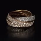 Trilogy Gold and Diamond Ring